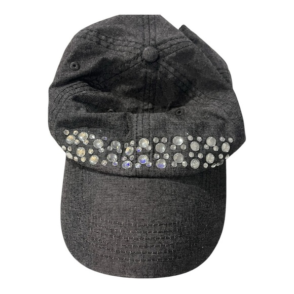 Blue Grey dark chambray Disney hat with Rhinestone Mickeys - Picture 1 of 5